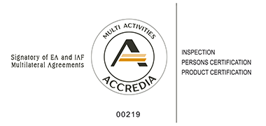 Organismo di Ispezione e di certificazione di parte terza accreditato ACCREDIA